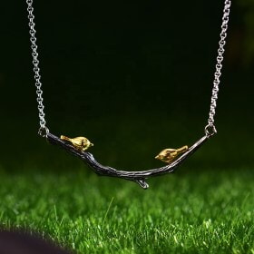 Original-Handmade-Bird-on-Branch-silver-necklace (9)